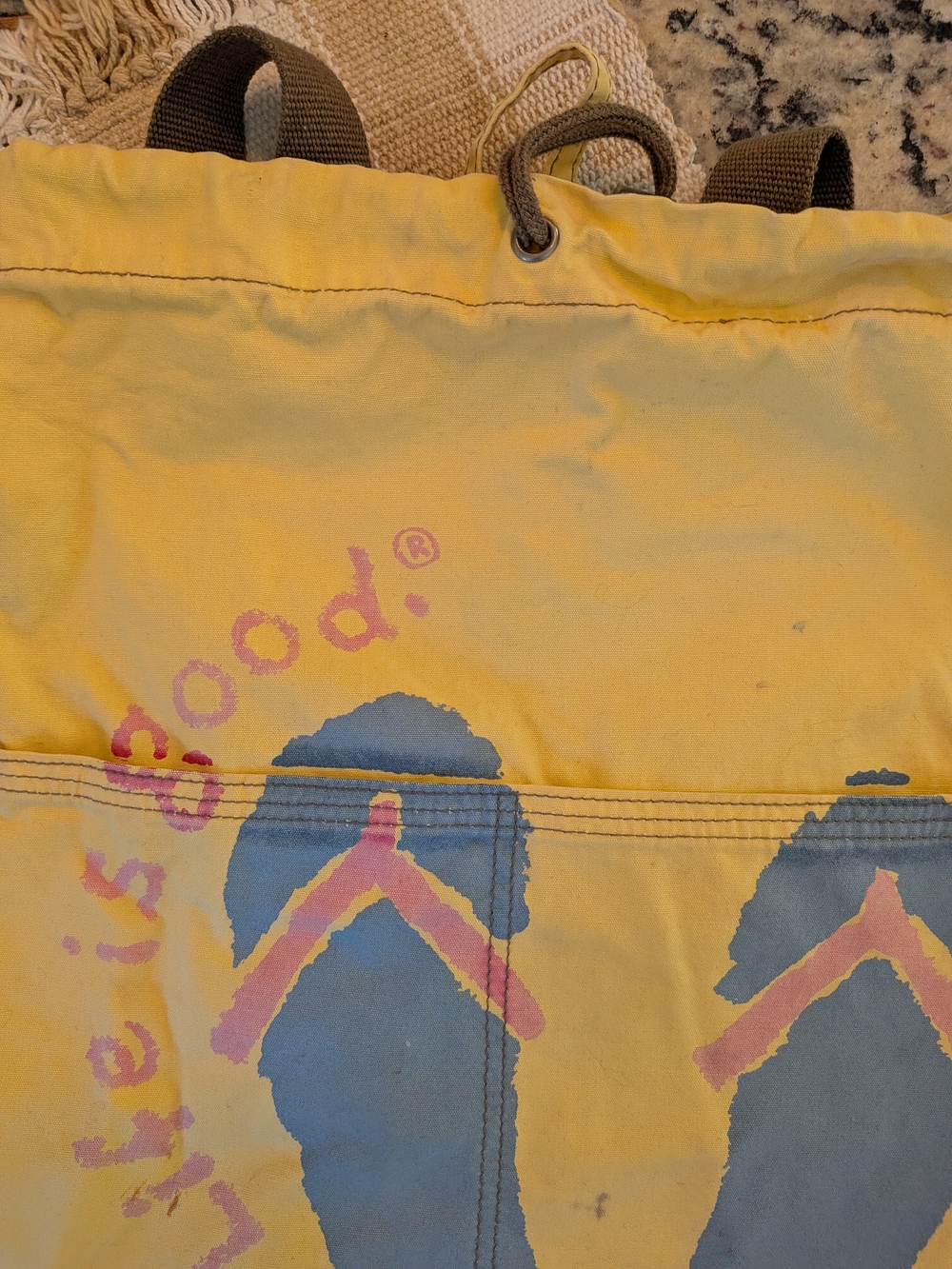 Life Is Good Drawstring Bag - Picture 3 of 4